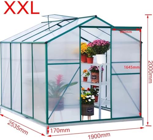 Sodo aliuminio šiltnamis