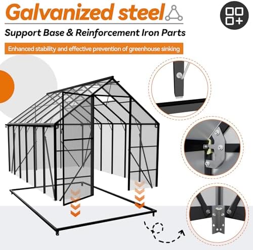 Didelis polikarbonato šiltnamis