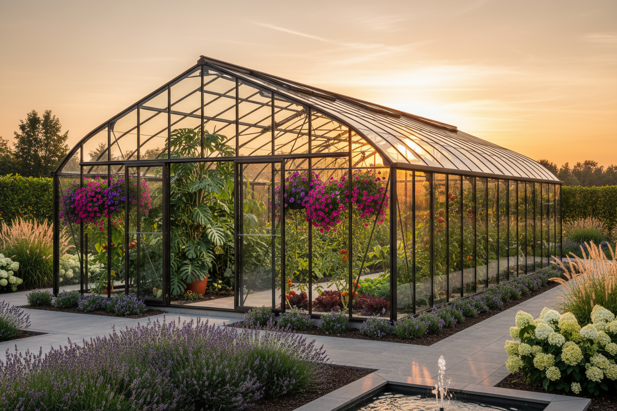 generate image for my store, I need image banner the theme is 
Premium greenhouses