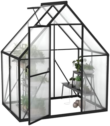 Kompaktiškas aliuminio šiltnamis