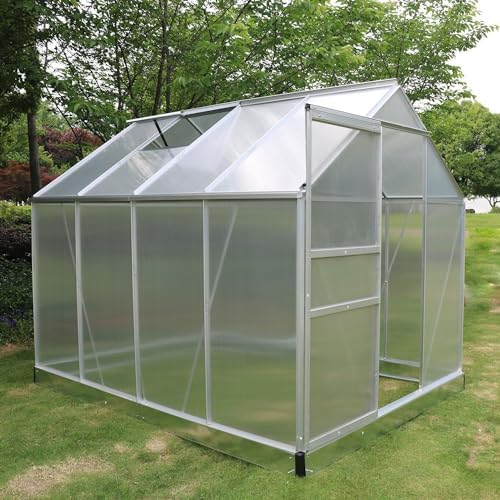 Aliuminio šiltnamis su pagrindu