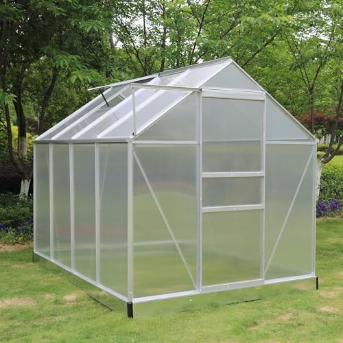 Aliuminio šiltnamis su pagrindu