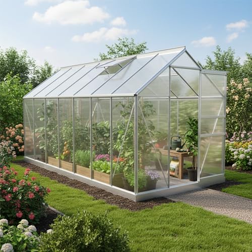 Universalus aliuminio šiltnamis