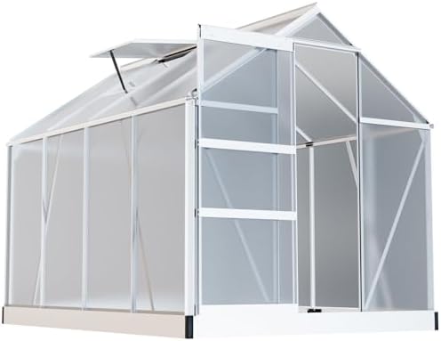 Aliuminio šiltnamis su pagrindu