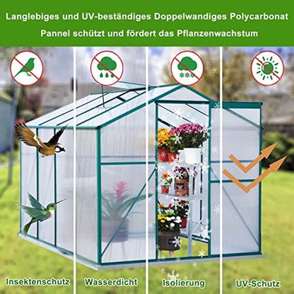 Sodo aliuminio šiltnamis